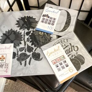 Essential Stencil Set with Floral and Seasonal Designs
